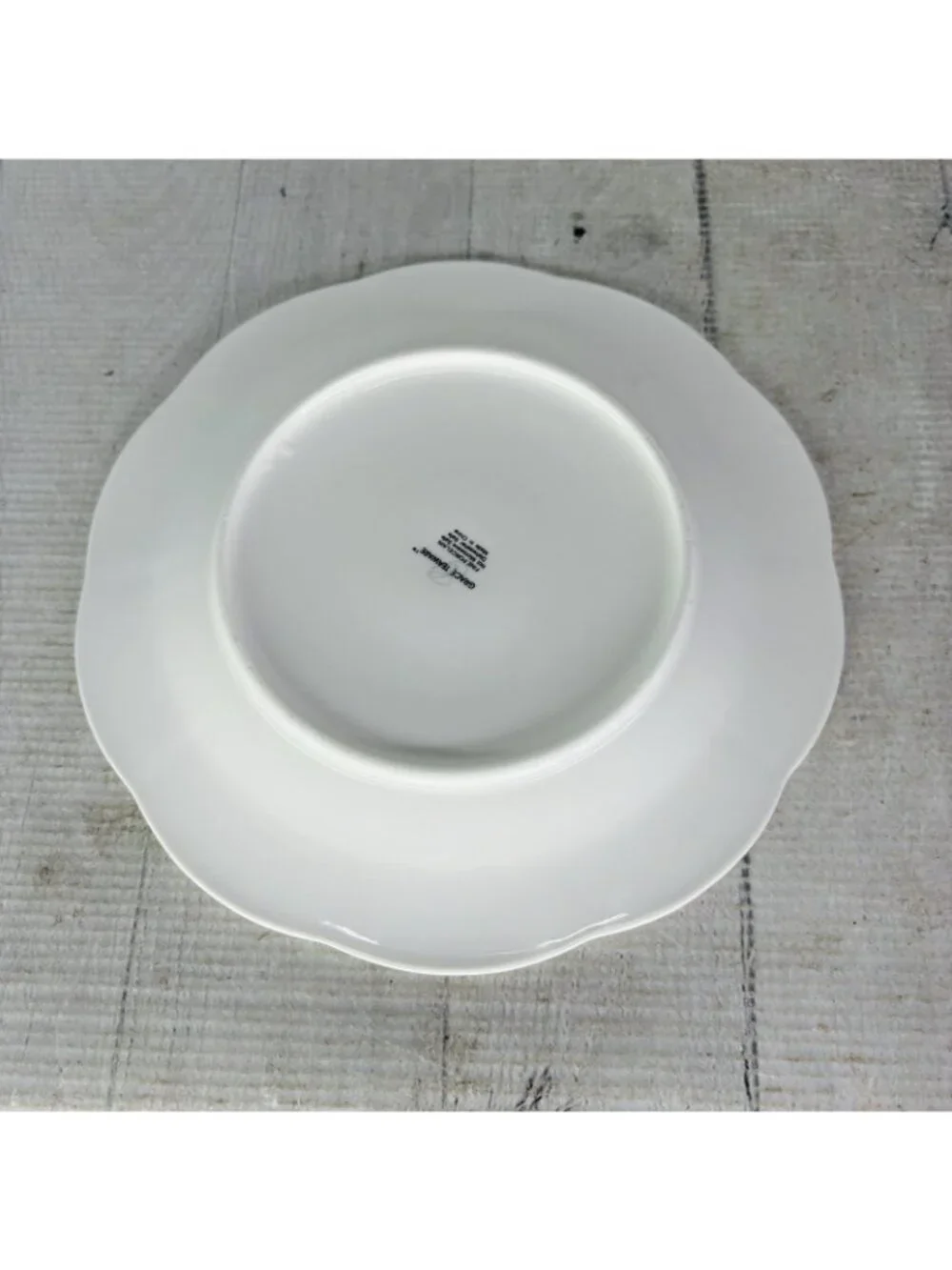 Grace's Teaware SUMMER BERRY Scalloped Gold Trim Porcelain Salad Plates Set 4